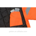 Atacado Jaquetas De Segurança Fabricante Personalizado À Prova D &#39;Água de Alta Visibilidade Workwear Reflexivo Hi Vis Inverno Parka